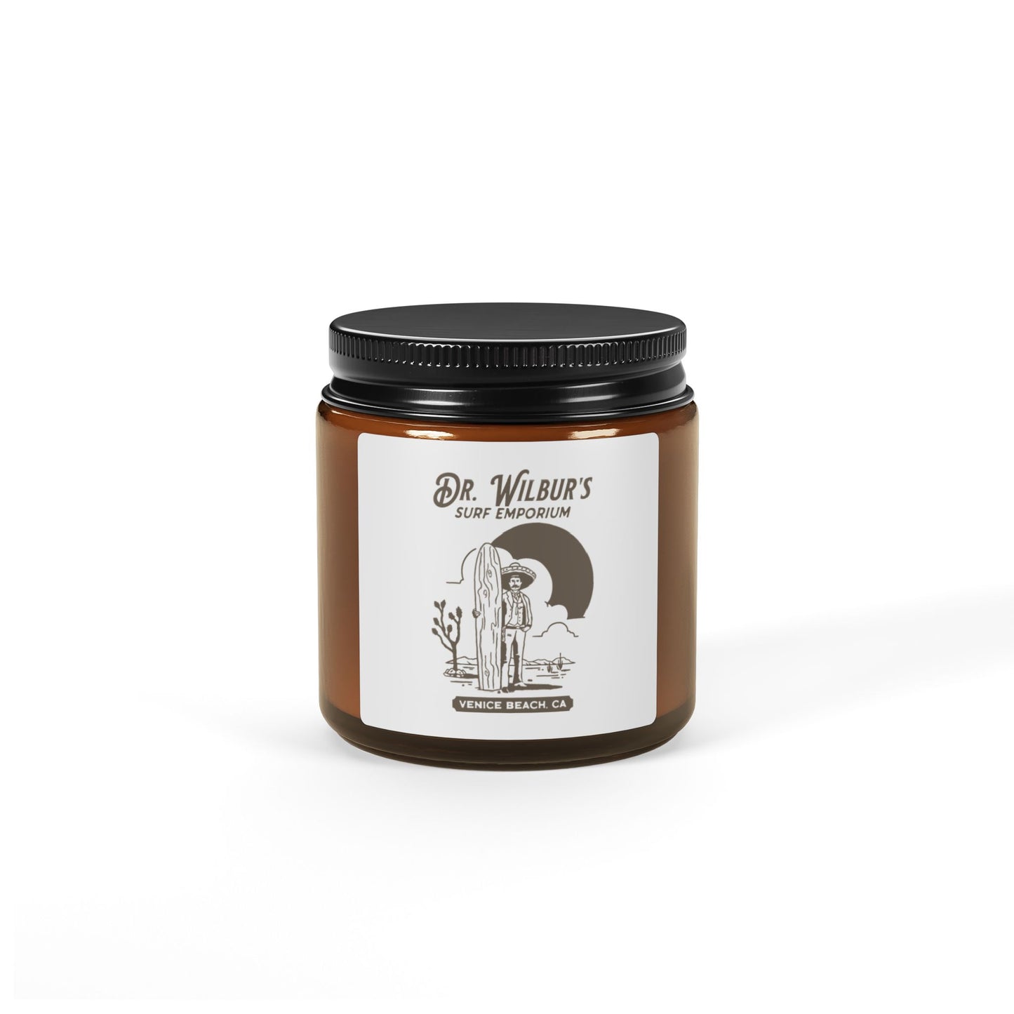 Scented Soy Candle (Multi-Size, Amber Jar)