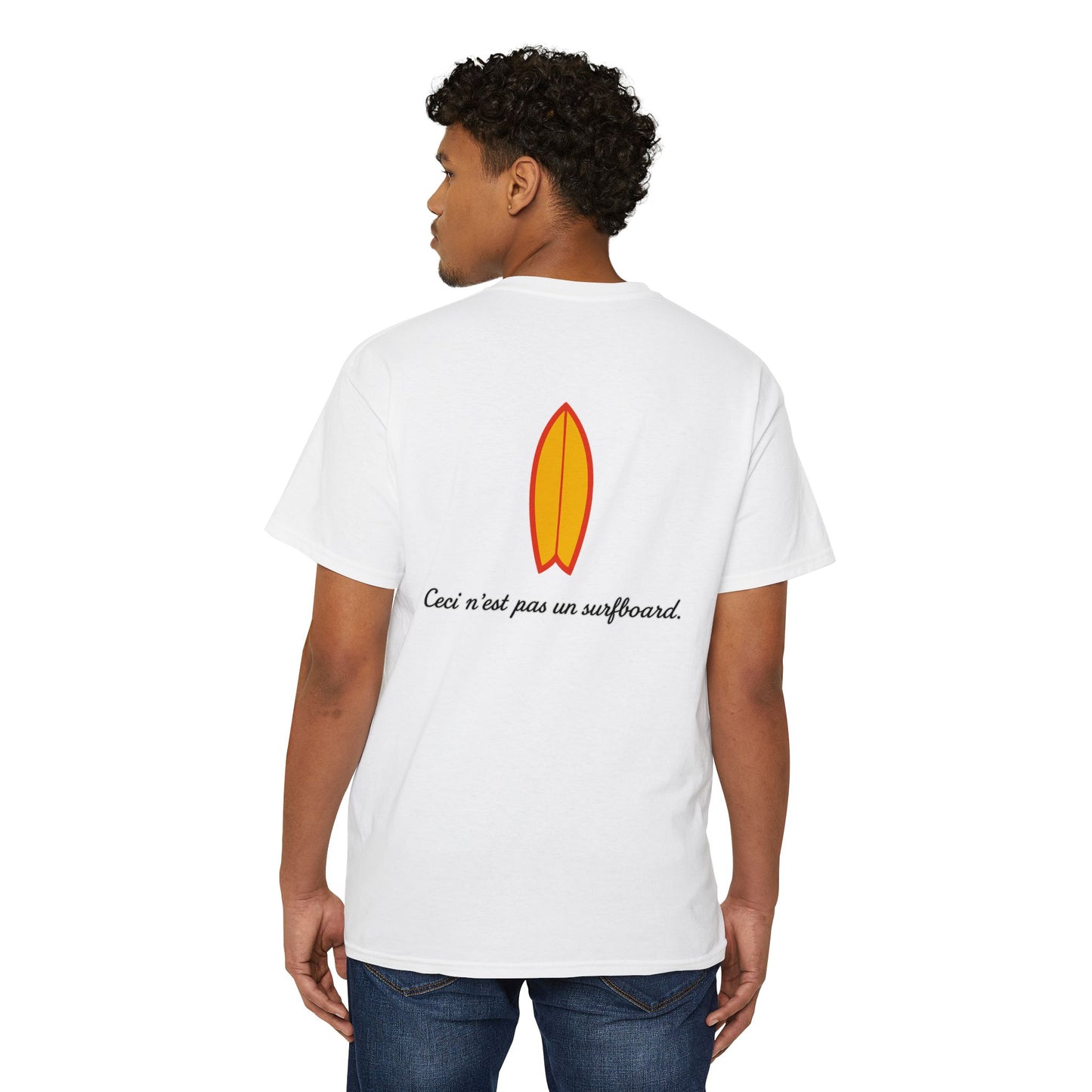 "Ceci n'est pas un surfboard" Tee - Fish