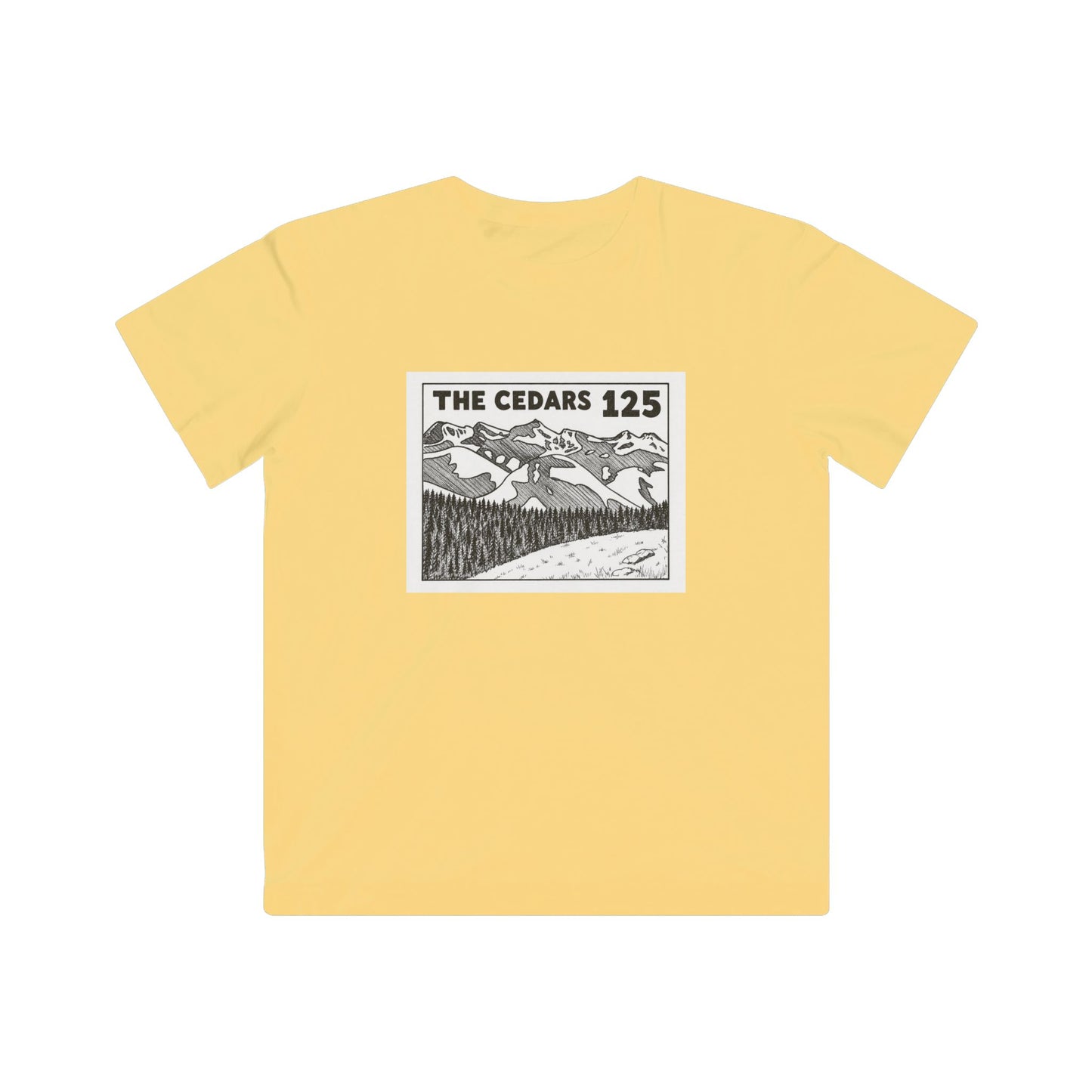 Kids Tee — 'The Cedars 125' Mountain Adventure Graphic