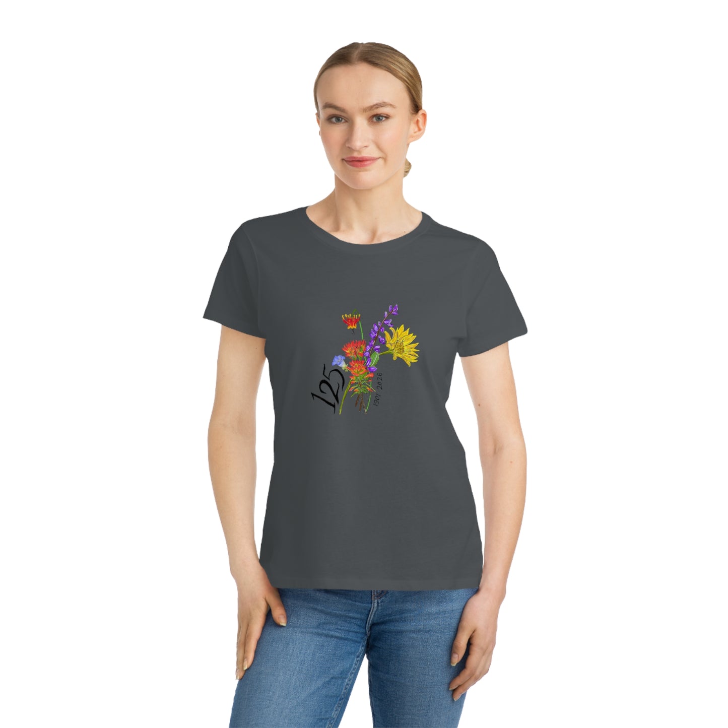 125 Floral Anniversary T-Shirt — Colorful Bouquet Design for 125th Celebration