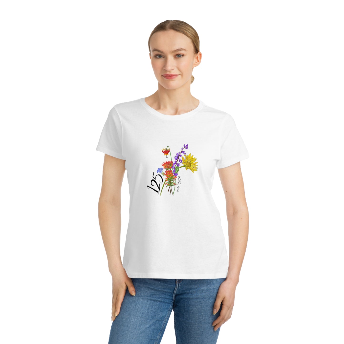 125 Floral Anniversary T-Shirt — Colorful Bouquet Design for 125th Celebration