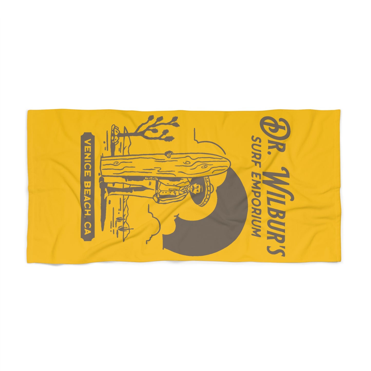 Pancho Surfs! Beach Towel