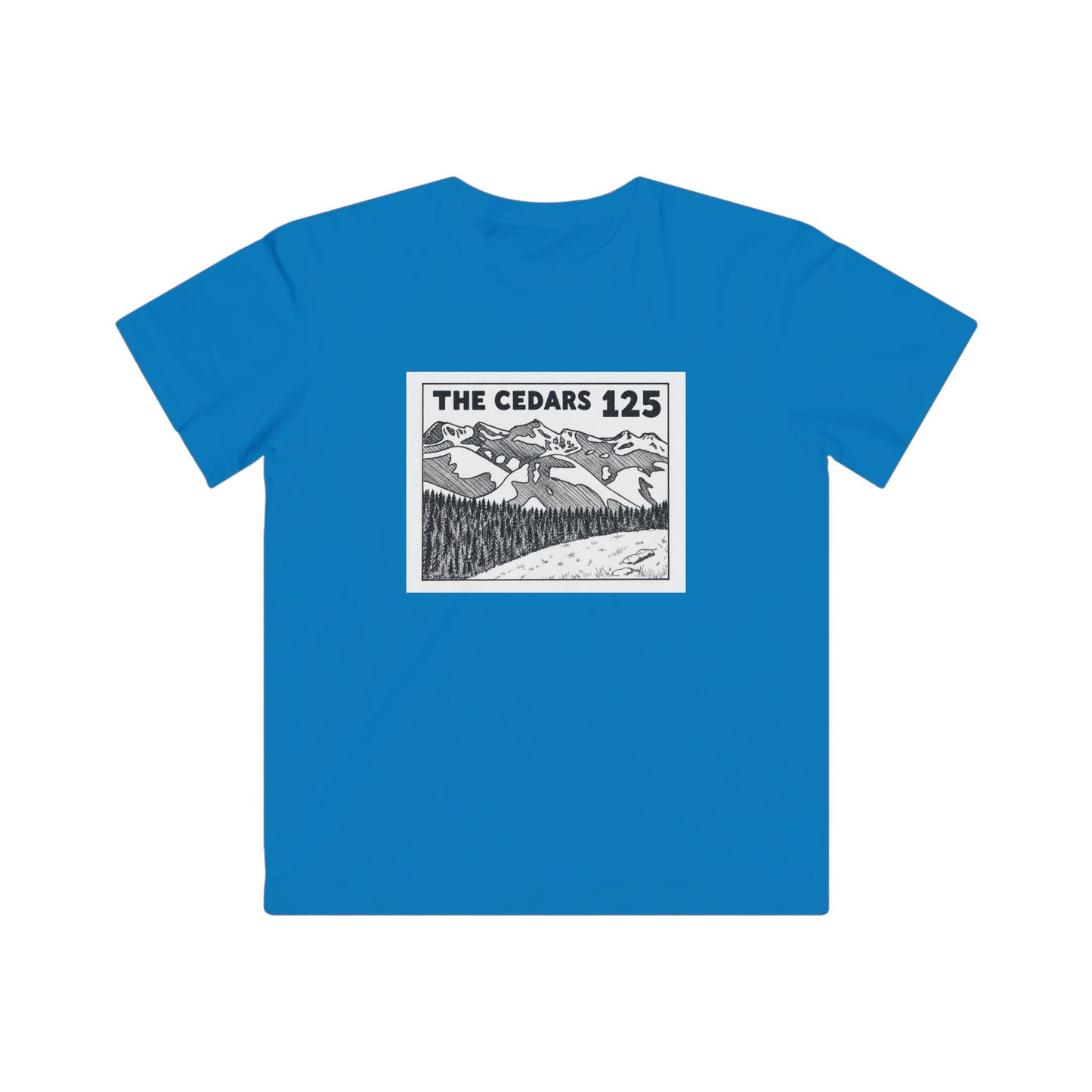Kids Tee — 'The Cedars 125' Mountain Adventure Graphic
