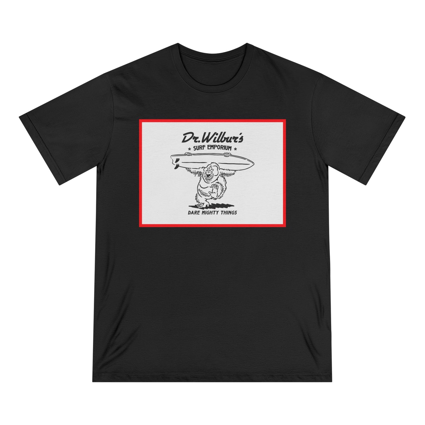 Dancing Orangutan T-Shirt — Graphic Tee RED BORDER