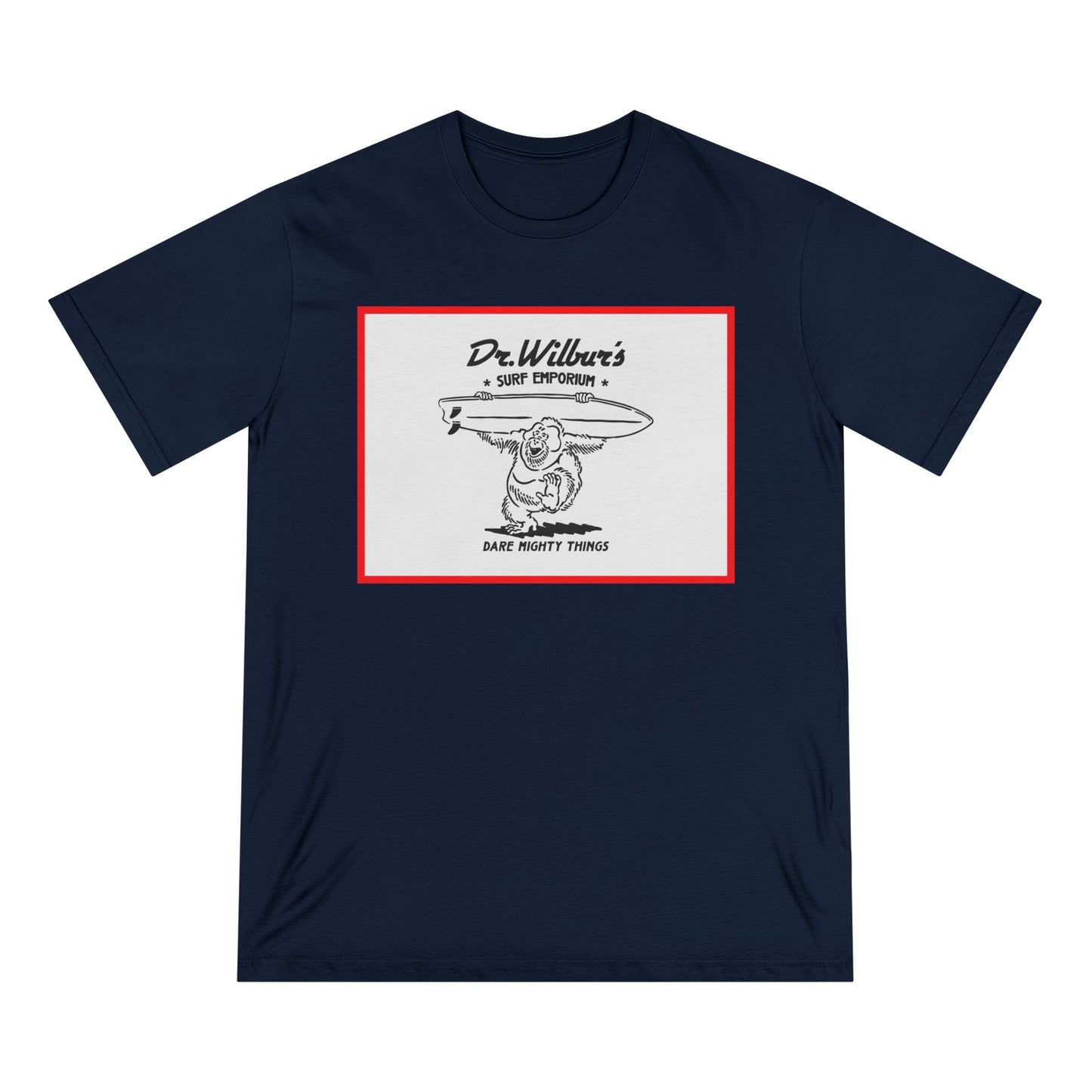 Dancing Orangutan T-Shirt — Graphic Tee RED BORDER