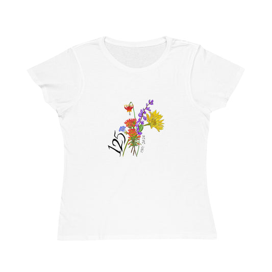 125 Floral Anniversary T-Shirt — Colorful Bouquet Design for 125th Celebration