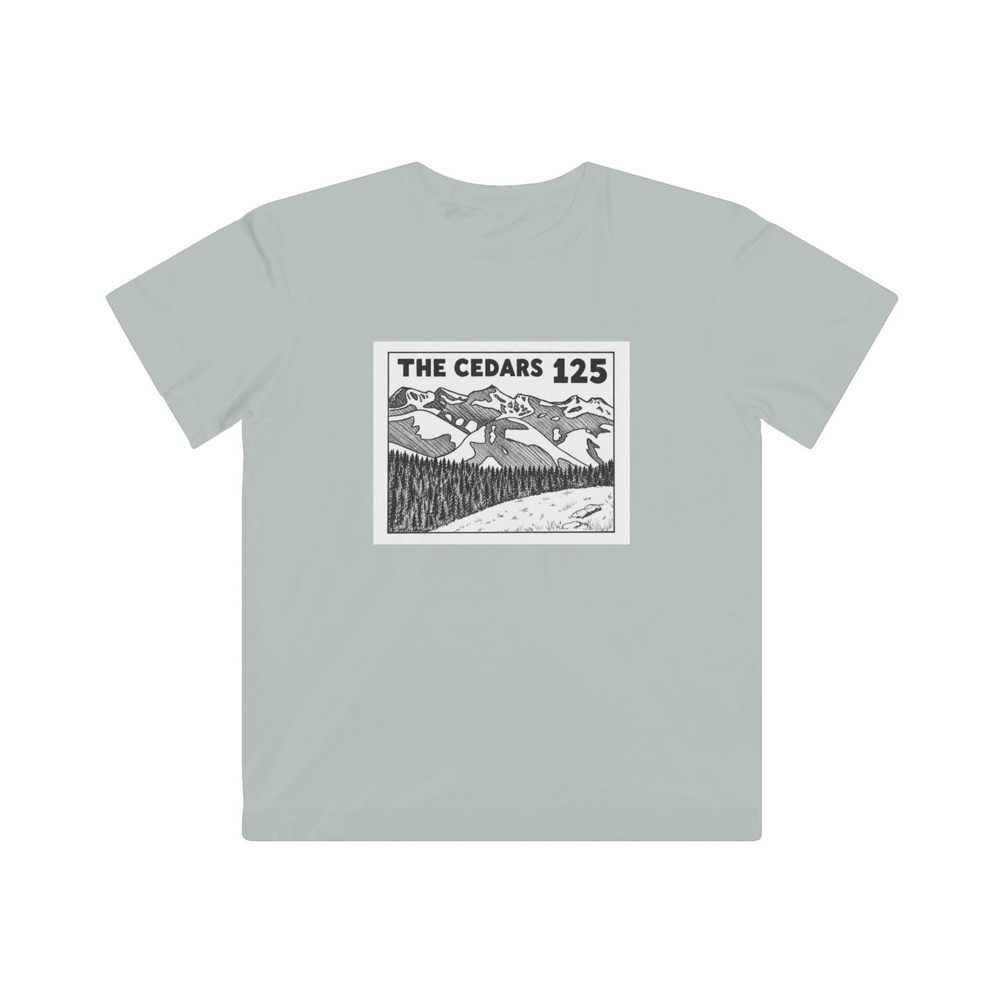 Kids Tee — 'The Cedars 125' Mountain Adventure Graphic
