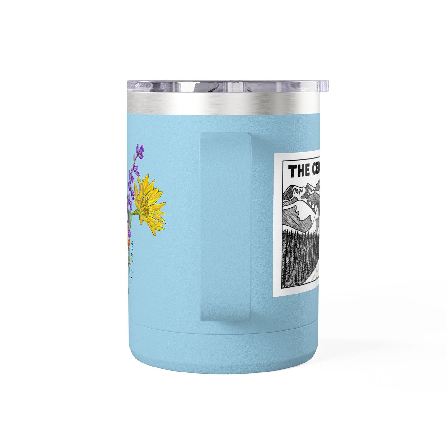 125th Anniversary Floral Travel Mug — Commemorative 15oz Tumbler