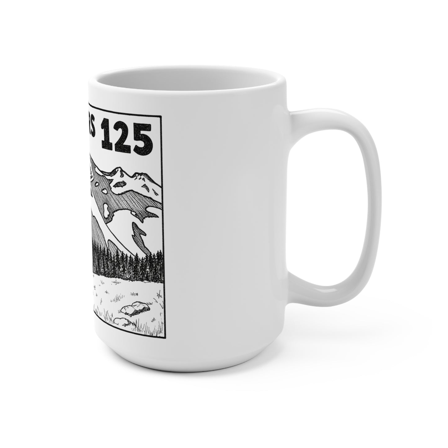 The Cedars 125 Mountain Scenic Mug – 15oz Landscape Coffee Cup