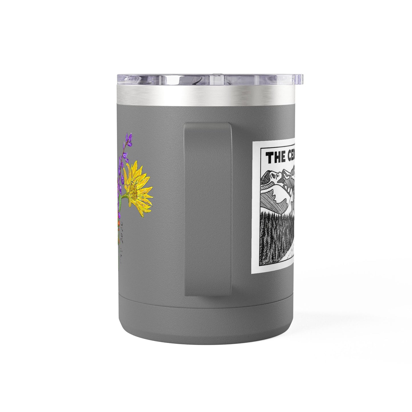 125th Anniversary Floral Travel Mug — Commemorative 15oz Tumbler