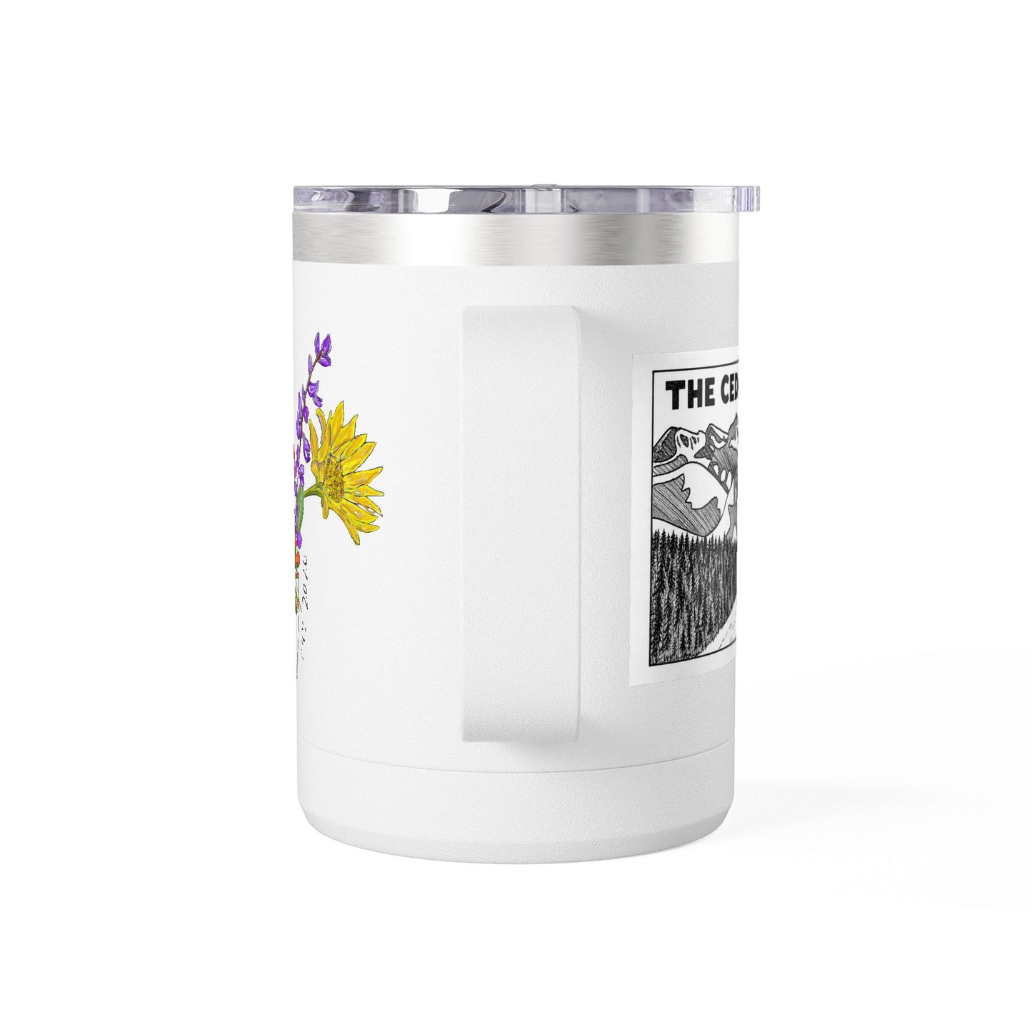 125th Anniversary Floral Travel Mug — Commemorative 15oz Tumbler