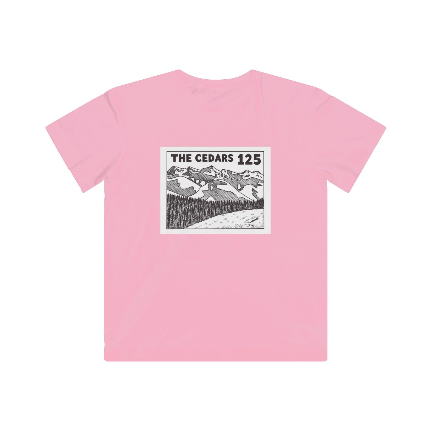 Kids Tee — 'The Cedars 125' Mountain Adventure Graphic