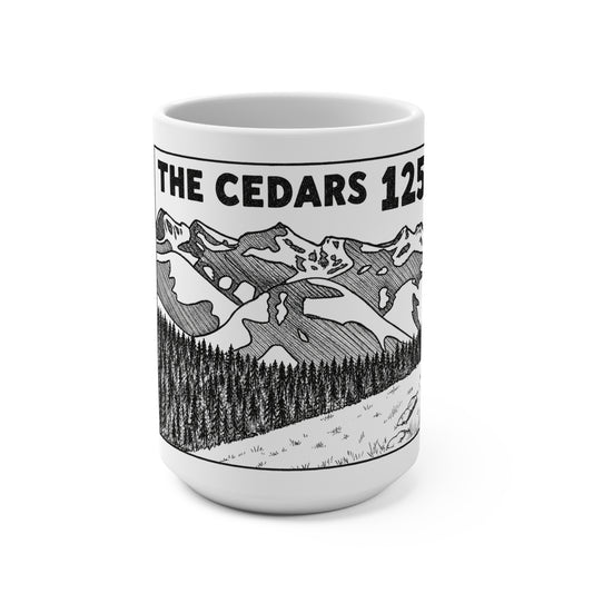 The Cedars 125 Mountain Scenic Mug – 15oz Landscape Coffee Cup