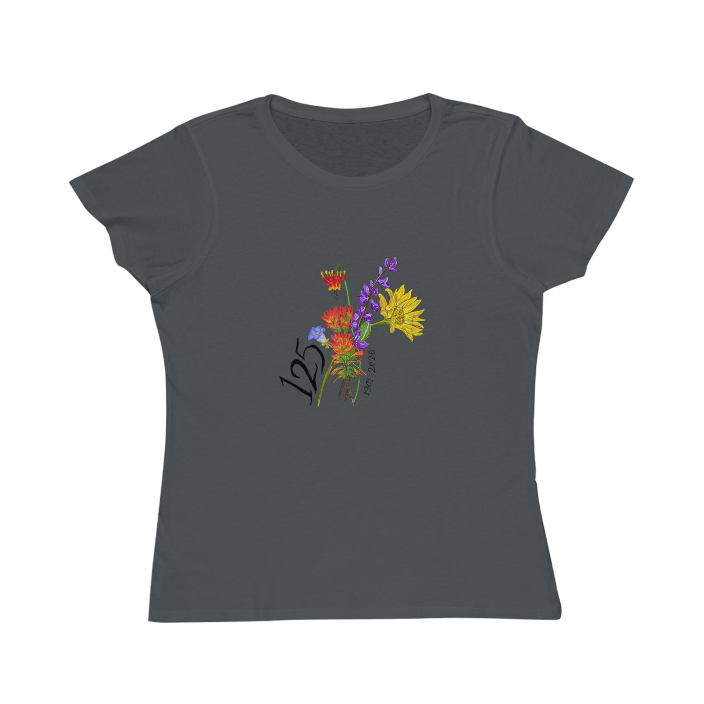 125 Floral Anniversary T-Shirt — Colorful Bouquet Design for 125th Celebration
