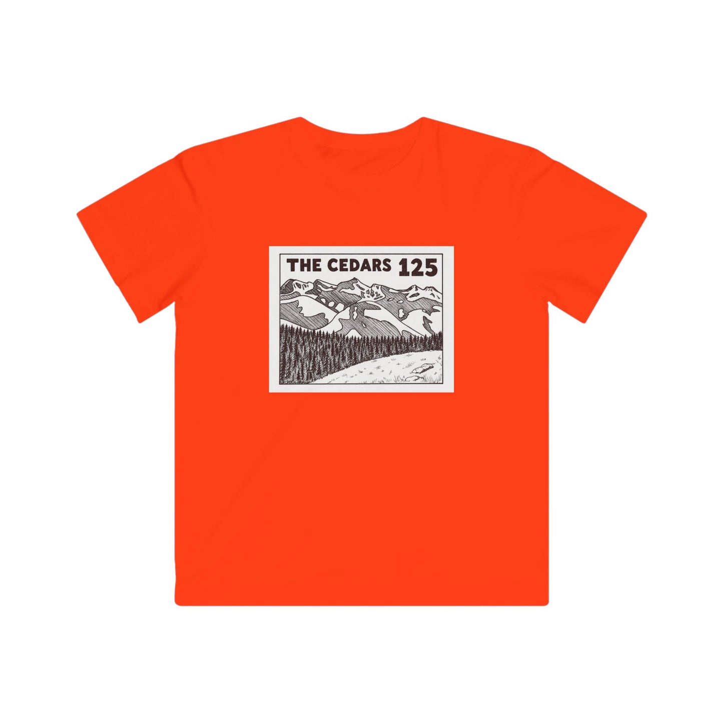 Kids Tee — 'The Cedars 125' Mountain Adventure Graphic