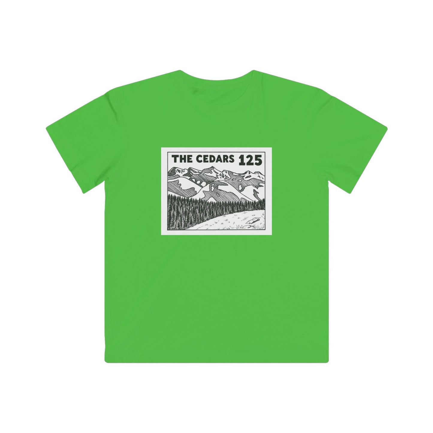 Kids Tee — 'The Cedars 125' Mountain Adventure Graphic