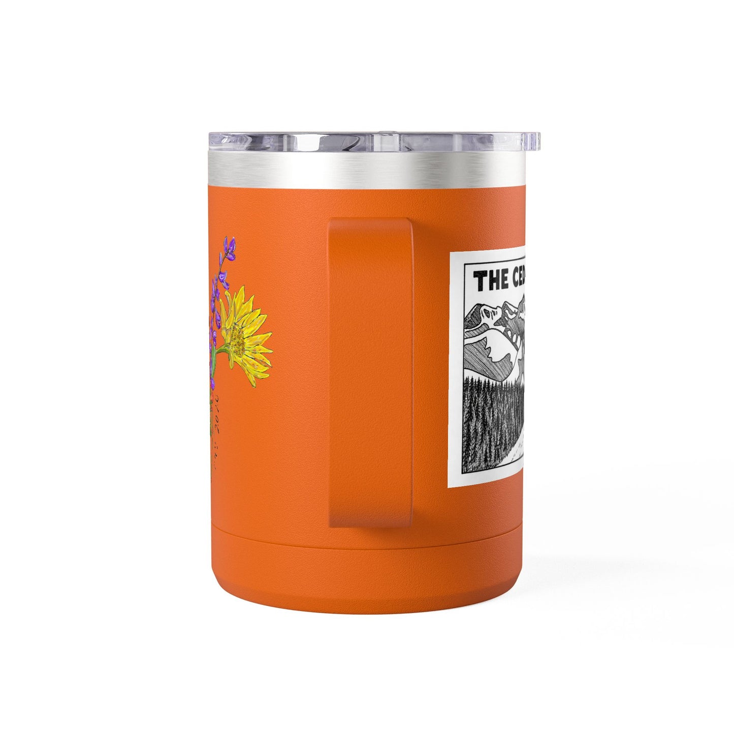 125th Anniversary Floral Travel Mug — Commemorative 15oz Tumbler
