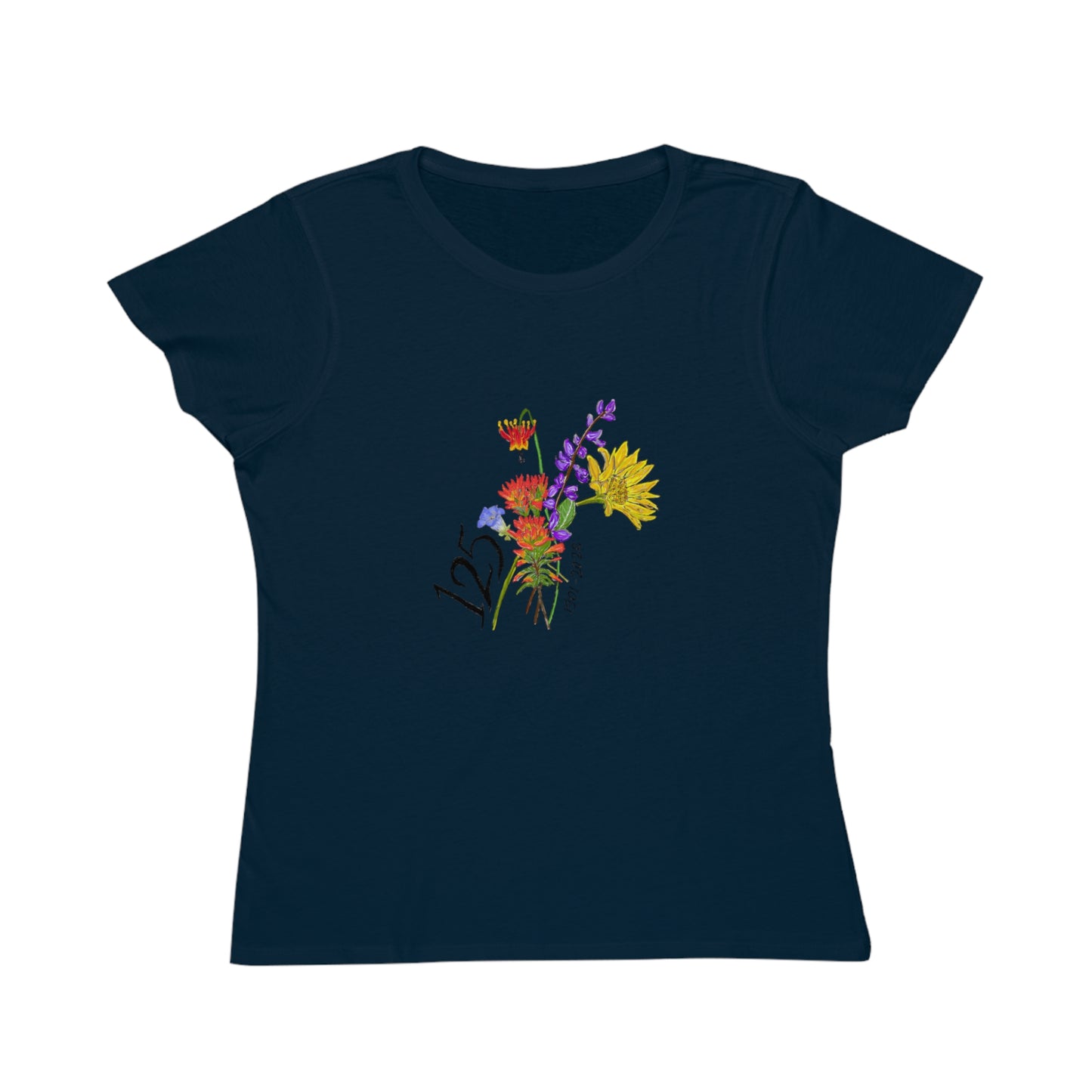 125 Floral Anniversary T-Shirt — Colorful Bouquet Design for 125th Celebration