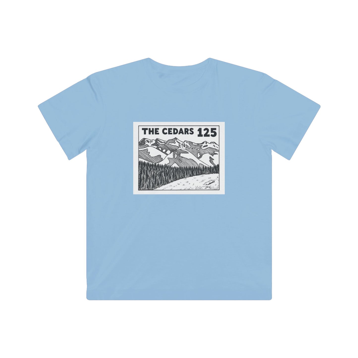 Kids Tee — 'The Cedars 125' Mountain Adventure Graphic