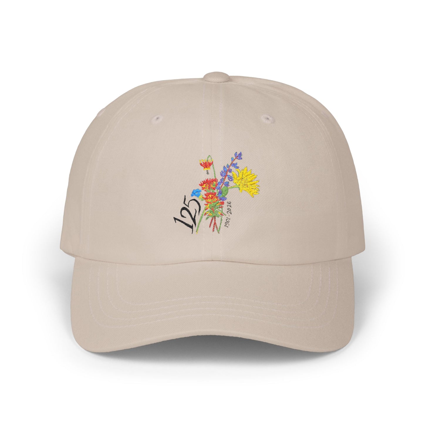 Dad Cap — 125th Anniversary Wildflower Bouquet Embroidered Hat