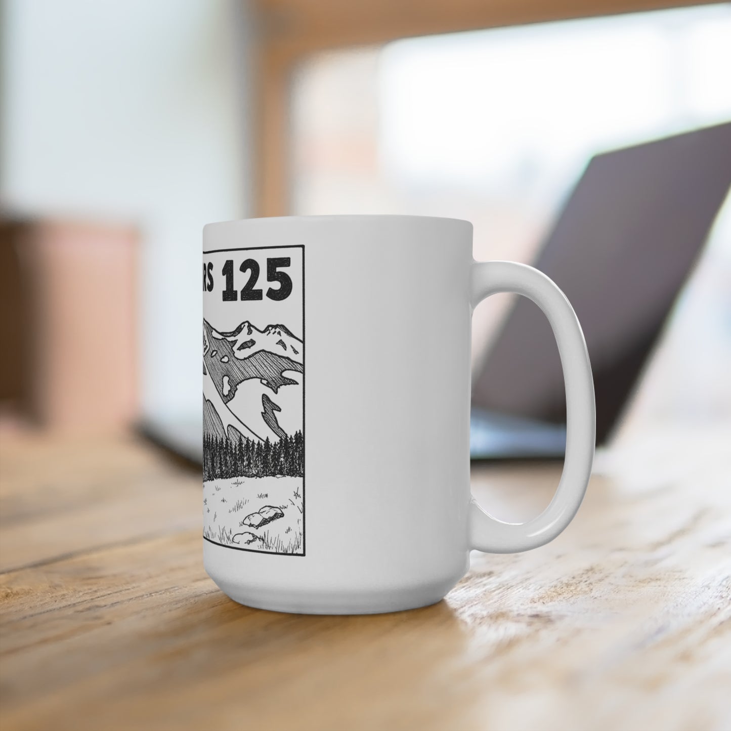 The Cedars 125 Mountain Scenic Mug – 15oz Landscape Coffee Cup