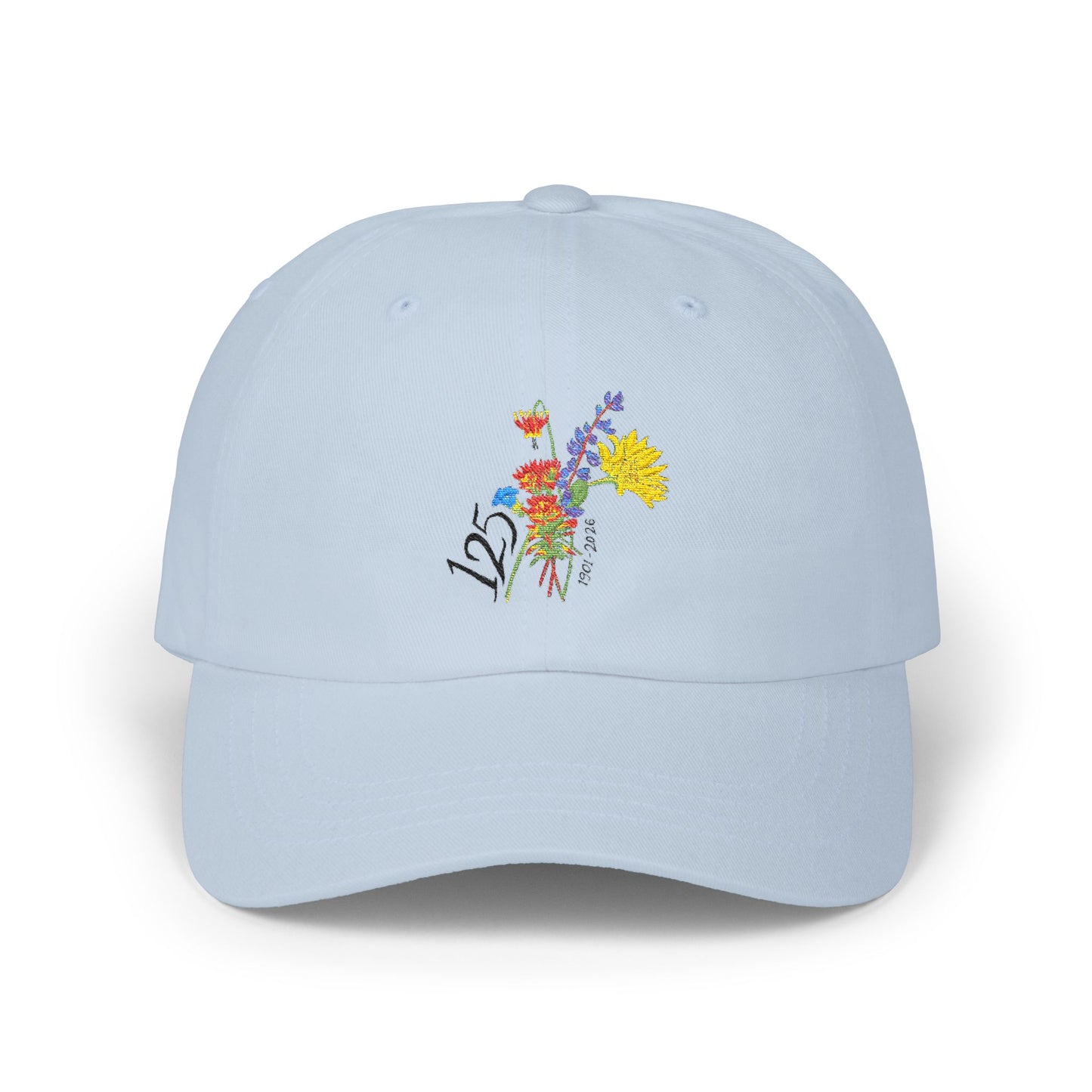 Dad Cap — 125th Anniversary Wildflower Bouquet Embroidered Hat