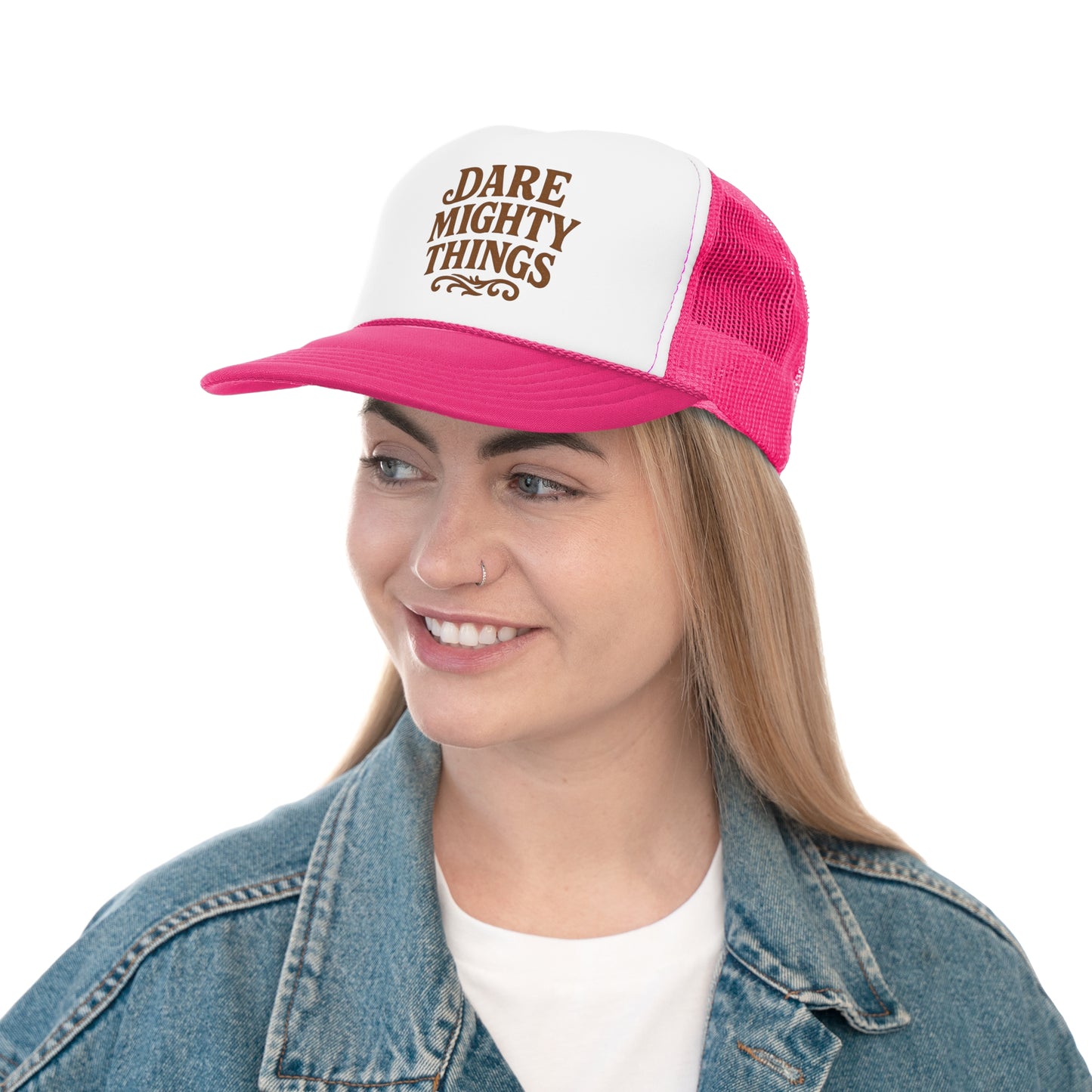 Dare Mighty Things Trucker Cap - Inspirational Hat for Outdoors, Gifts for Adventurers, Unique Statement Accessory, Perfect for [...]