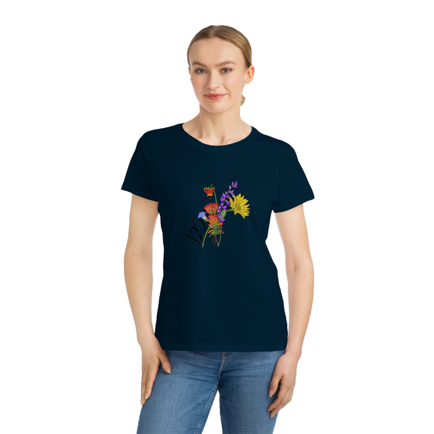 125 Floral Anniversary T-Shirt — Colorful Bouquet Design for 125th Celebration