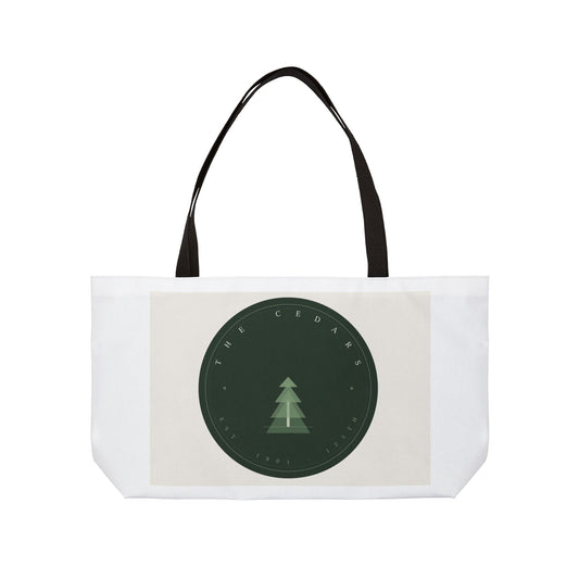 Weekend Tote Bag — Minimal Forest Tree Logo Travel Weekender Tote