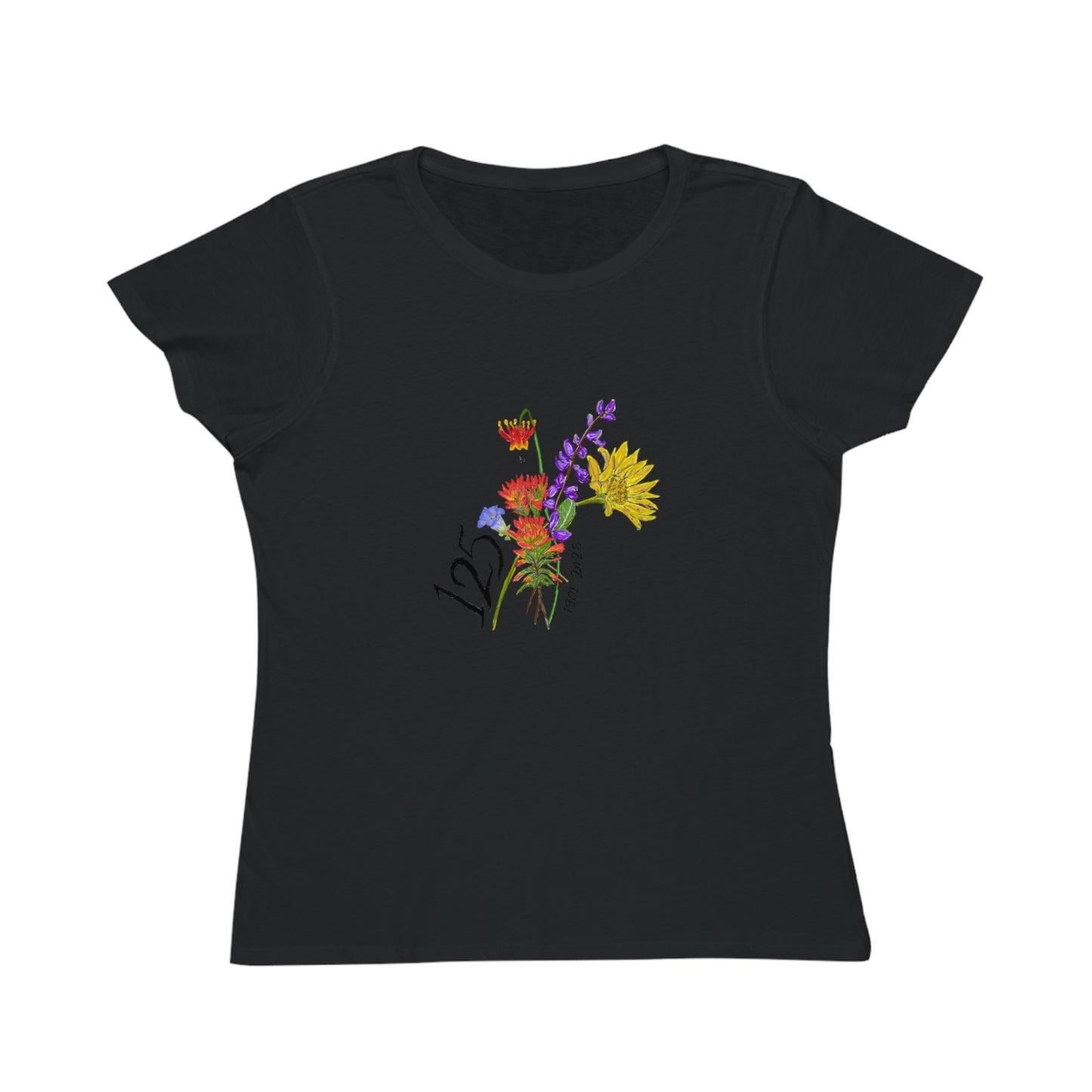 125 Floral Anniversary T-Shirt — Colorful Bouquet Design for 125th Celebration