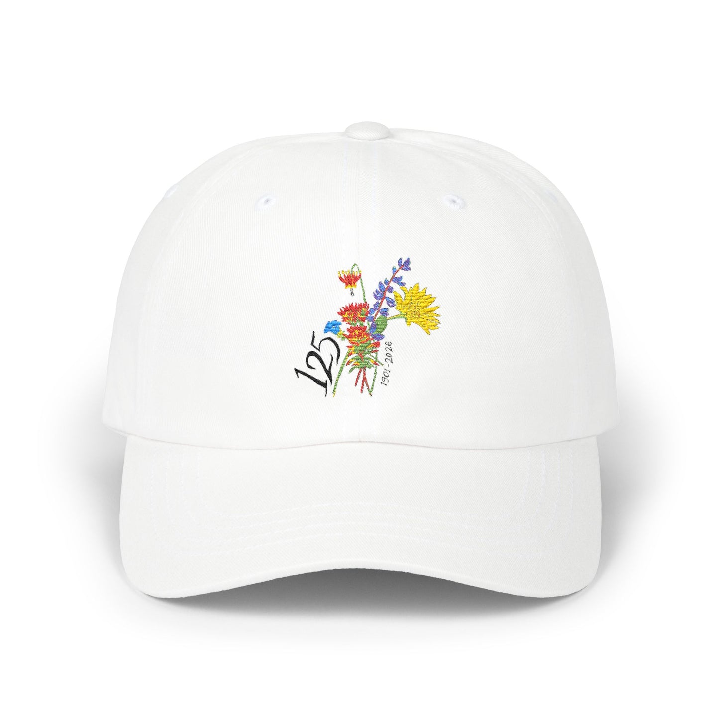 Dad Cap — 125th Anniversary Wildflower Bouquet Embroidered Hat