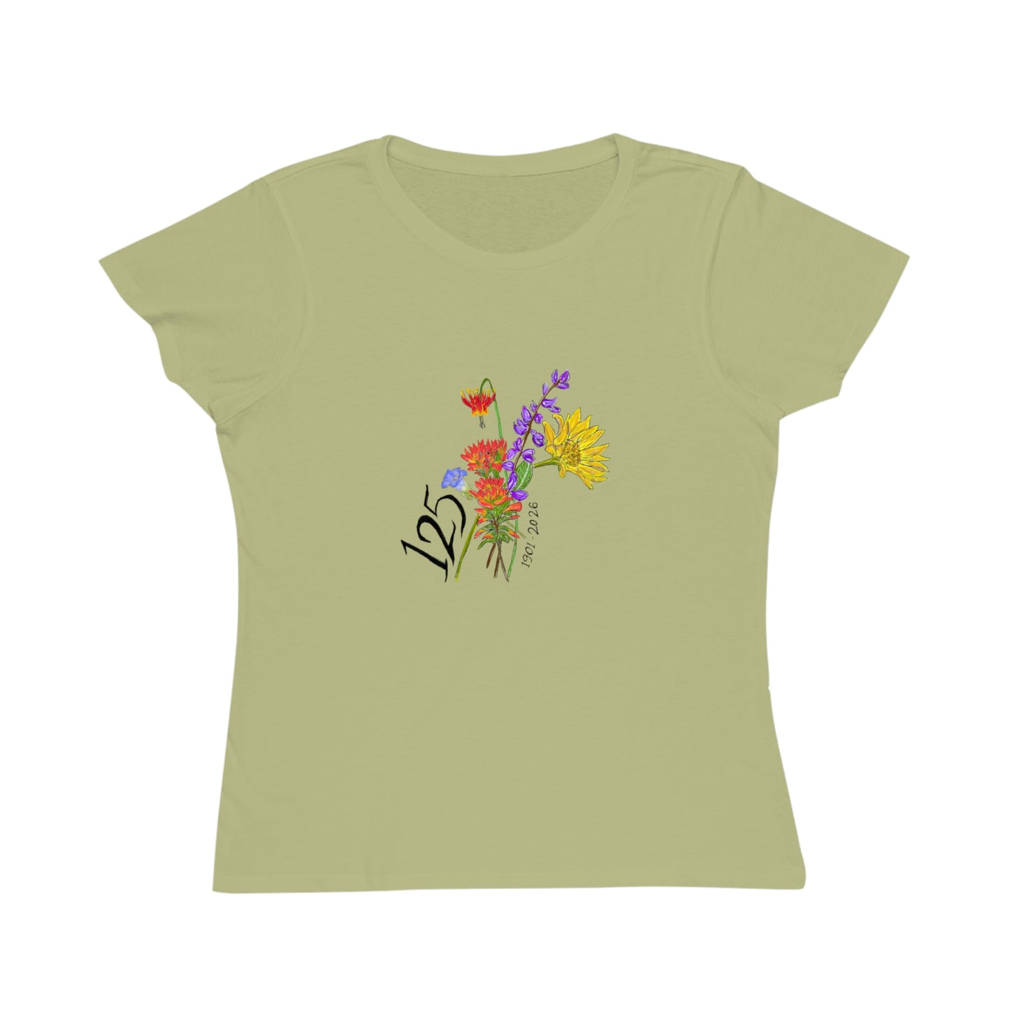 125 Floral Anniversary T-Shirt — Colorful Bouquet Design for 125th Celebration