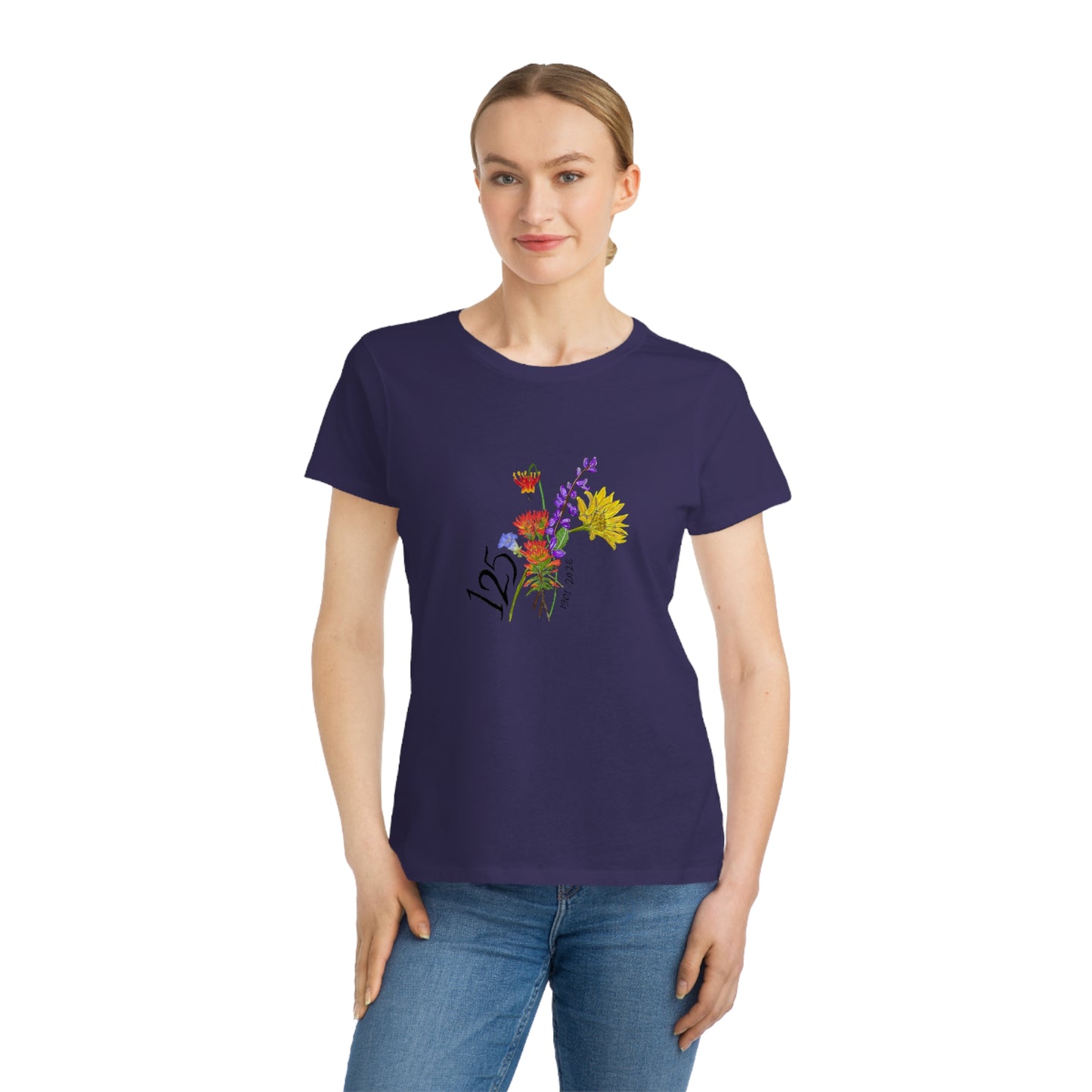 125 Floral Anniversary T-Shirt — Colorful Bouquet Design for 125th Celebration