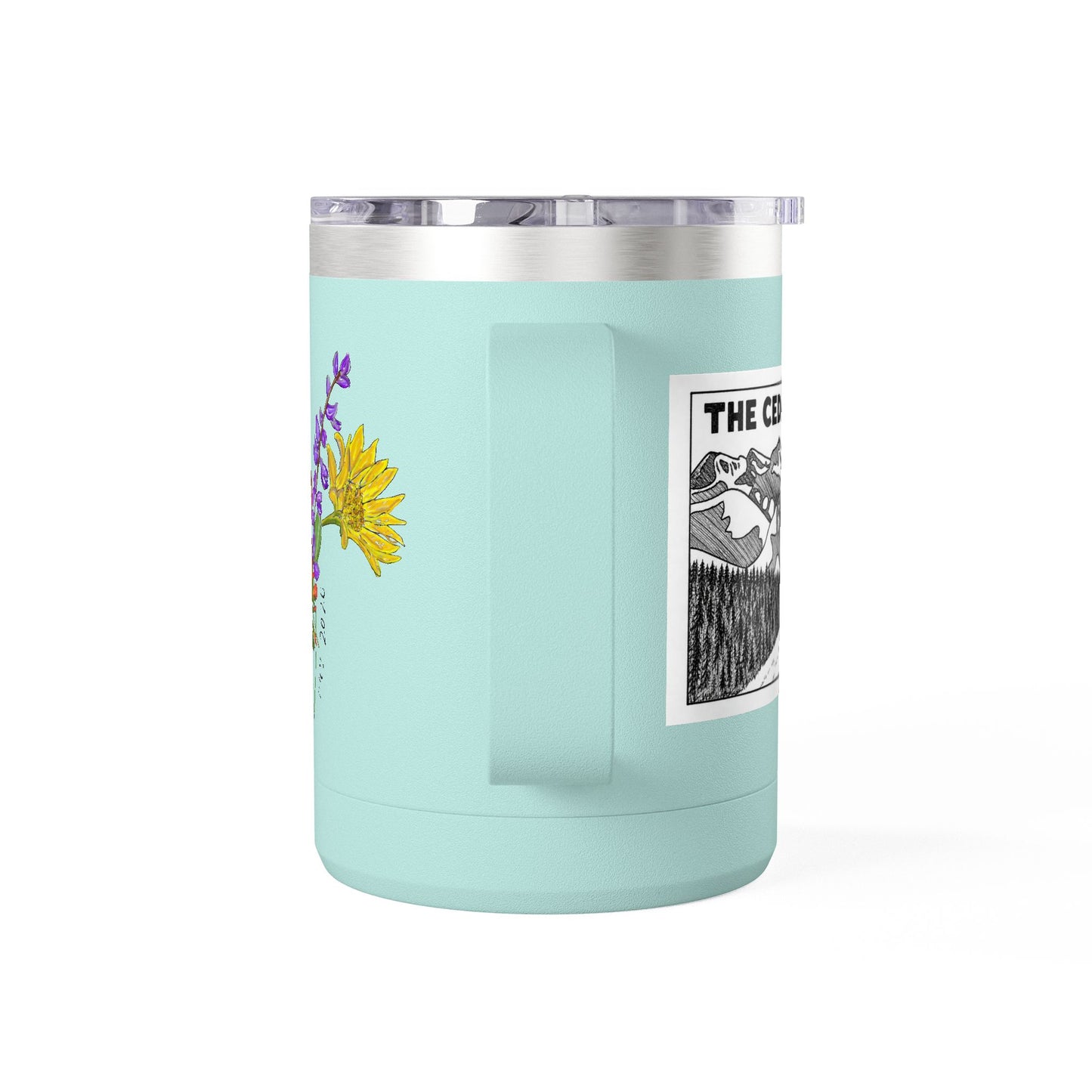 125th Anniversary Floral Travel Mug — Commemorative 15oz Tumbler