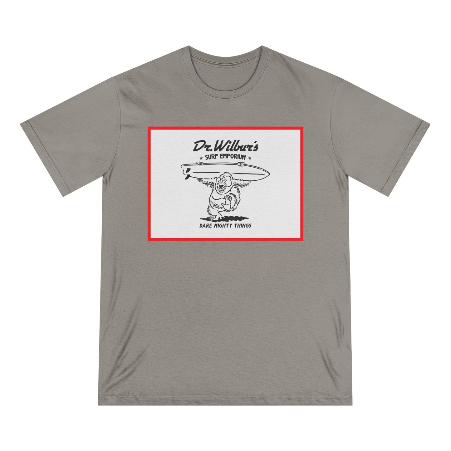 Dancing Orangutan T-Shirt — Graphic Tee RED BORDER